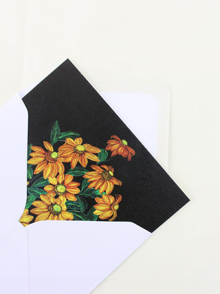 Dark Night Sunflower Card