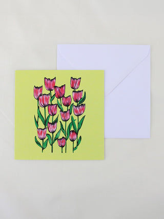 Spring Sunshine Tulips Card