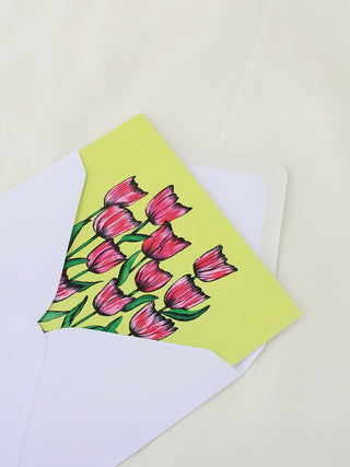 Spring Sunshine Tulips Card