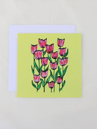 Spring Sunshine Tulips Card