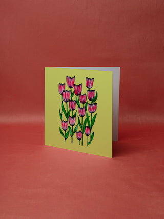 Spring Sunshine Tulips Card