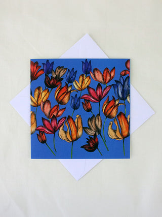 Tulip Flowers Card