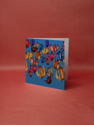 Tulip Flowers Card