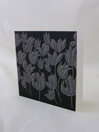 Tulip Flowers Embossed Card