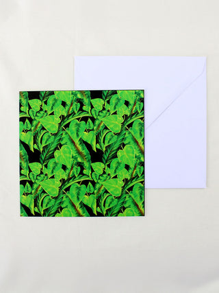 Forest Foliage at Night Card