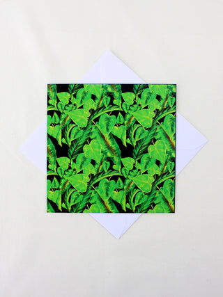 Forest Foliage at Night Card