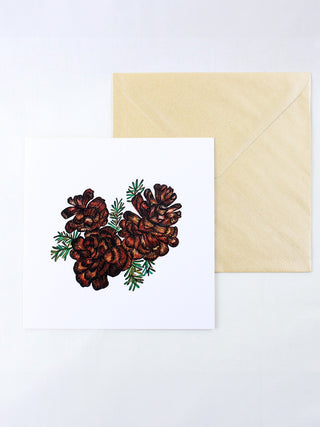 Festive Acorns Christmas Card