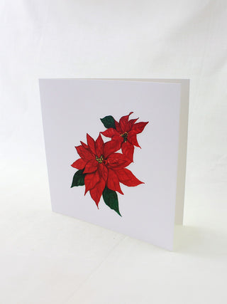 Christmas Poinsettia Flower Card