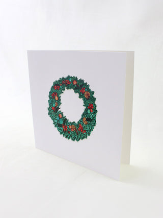 Merry Wreath Christmas Card