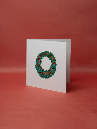 Merry Wreath Christmas Card