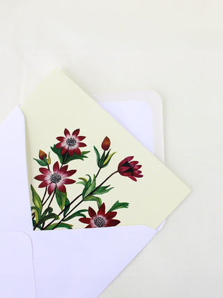 Anemones In Ivory Card