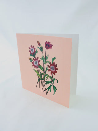 Anemones In Peach Card