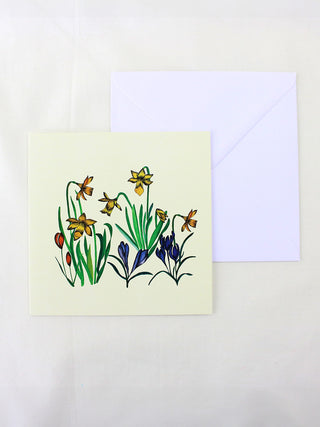 Daffodils In Cream Card