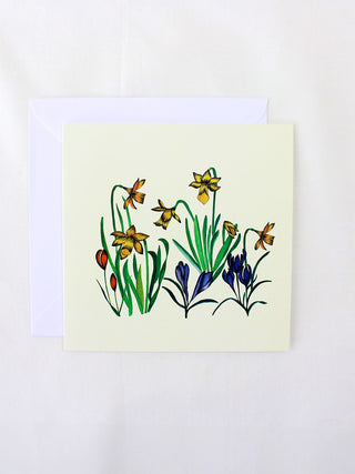 Daffodils In Cream Card