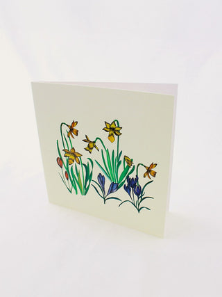 Daffodils In Cream Card