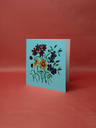 Ocean Wild Flowers Card