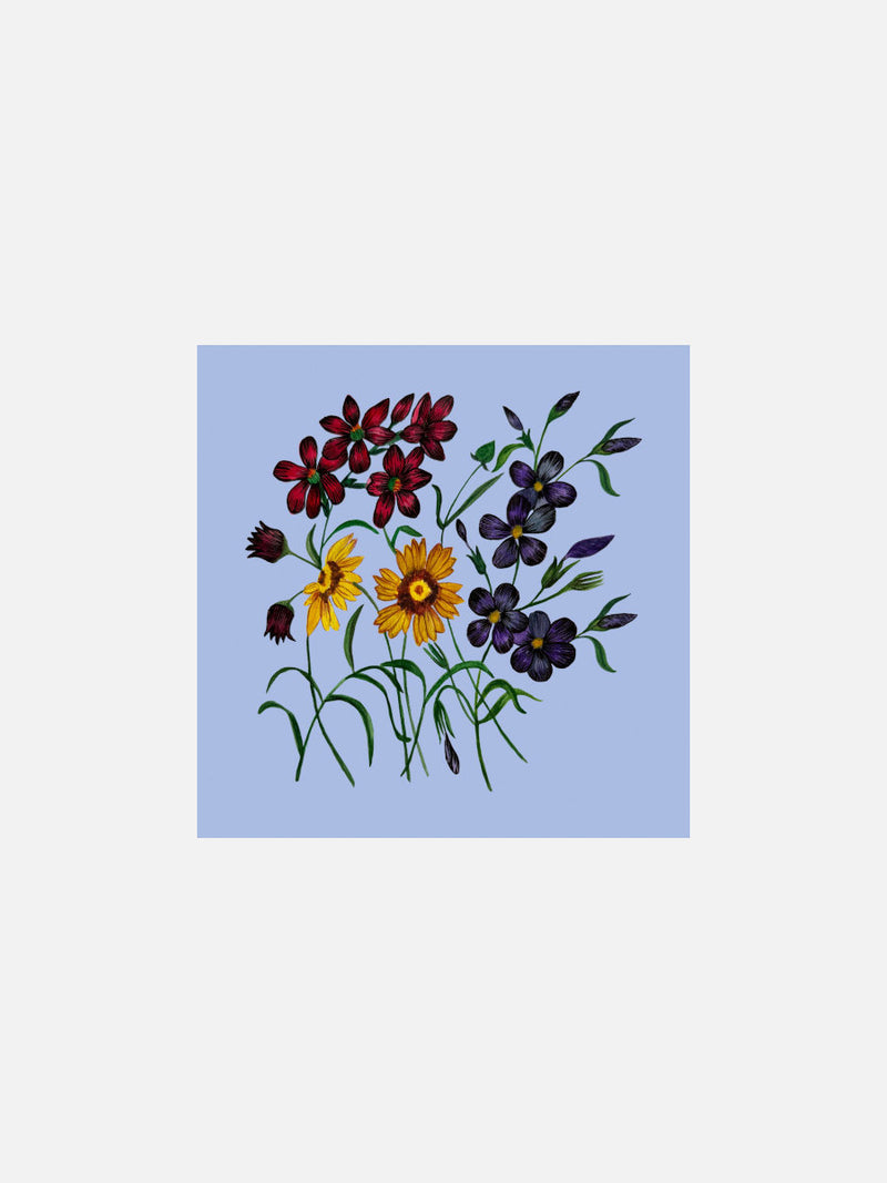 Violet Wild Flowers Card
