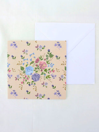 Floral Bouquet peach card