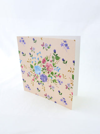 Floral Bouquet peach card