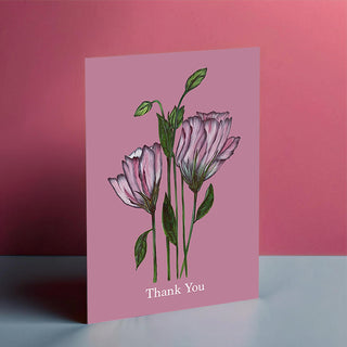 Dusky Pink Tulip Card