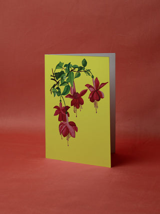 Fuchsia Flowers Sunshine Card