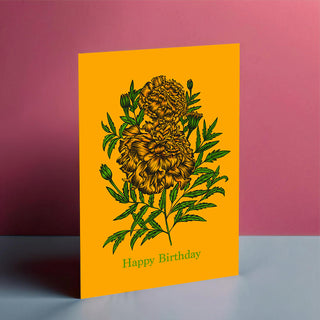 Marigold Birthday Card