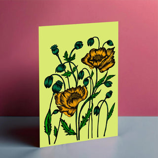 Golden Poppies Card