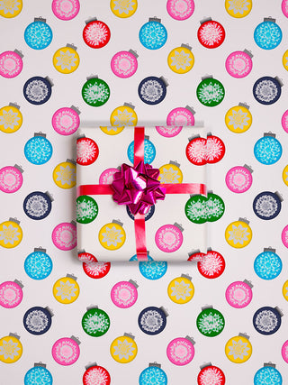 Baubles Gift Wrap Sheets, Pack of 3