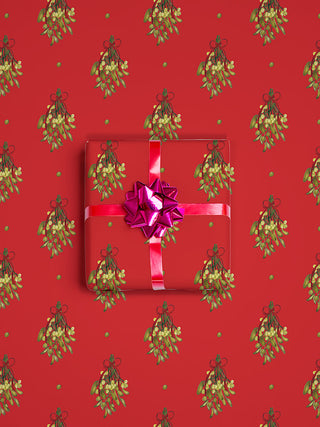 Mistletoe Gift Wrap Sheets, Pack of 3