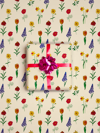 Spring Flowers Gift Wrap Sheets, Pack of 3