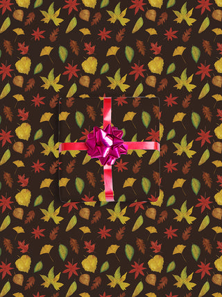 Autumn Leaves Gift Wrap Sheets, Pack of 3