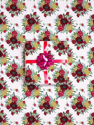 Peony Bloom Gift Wrap Sheet, Pack of 3