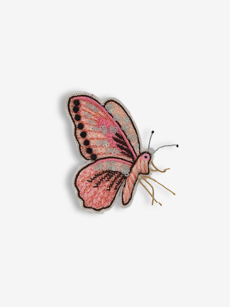 Coral Flutter Butterfly Clip