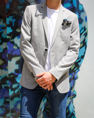 Rose Riot Turquoise Men's Pocket Square Scarf