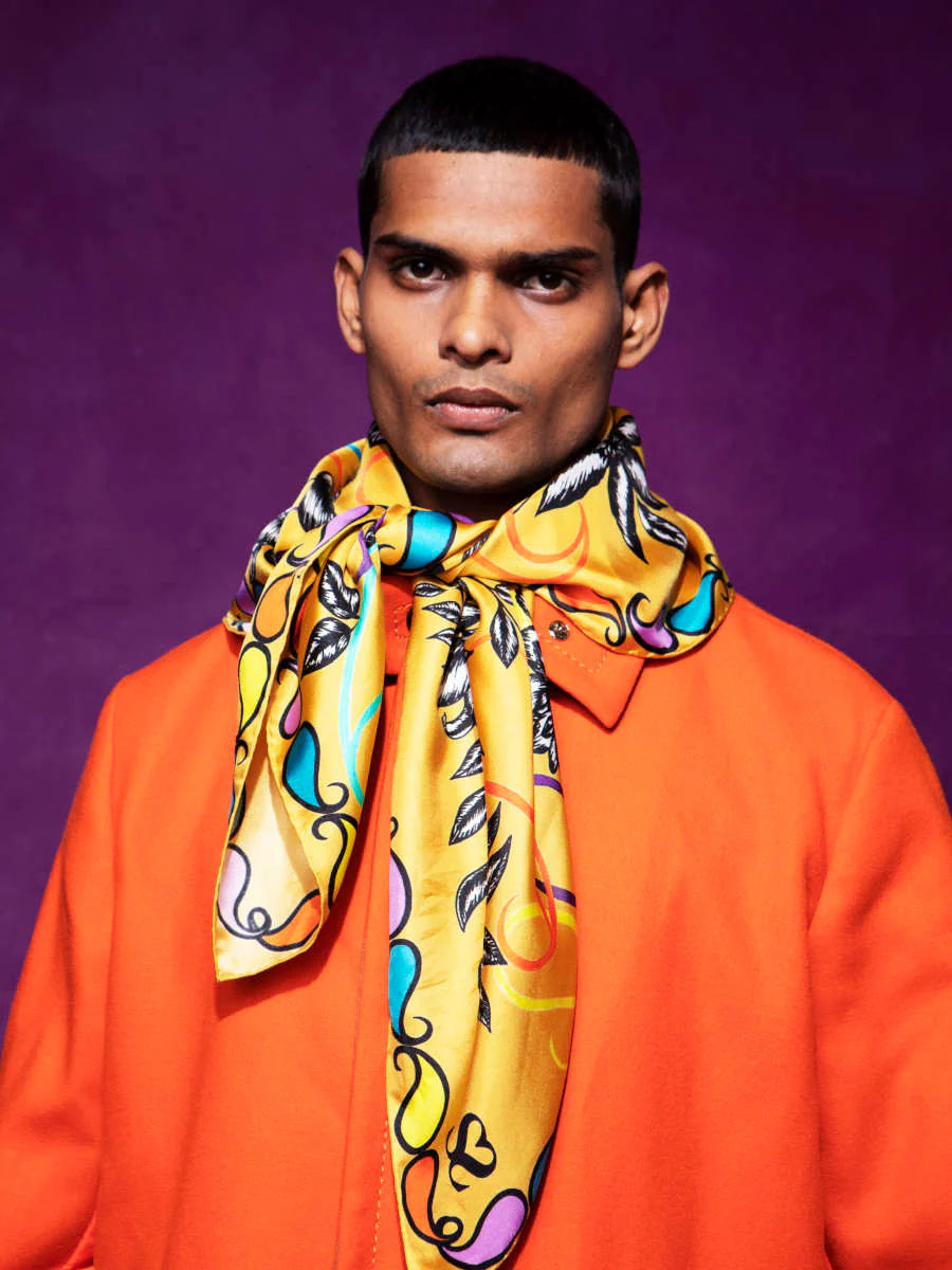 Silk Scarves Ways To Wear Men's Scarf Fashion Mens Scarf