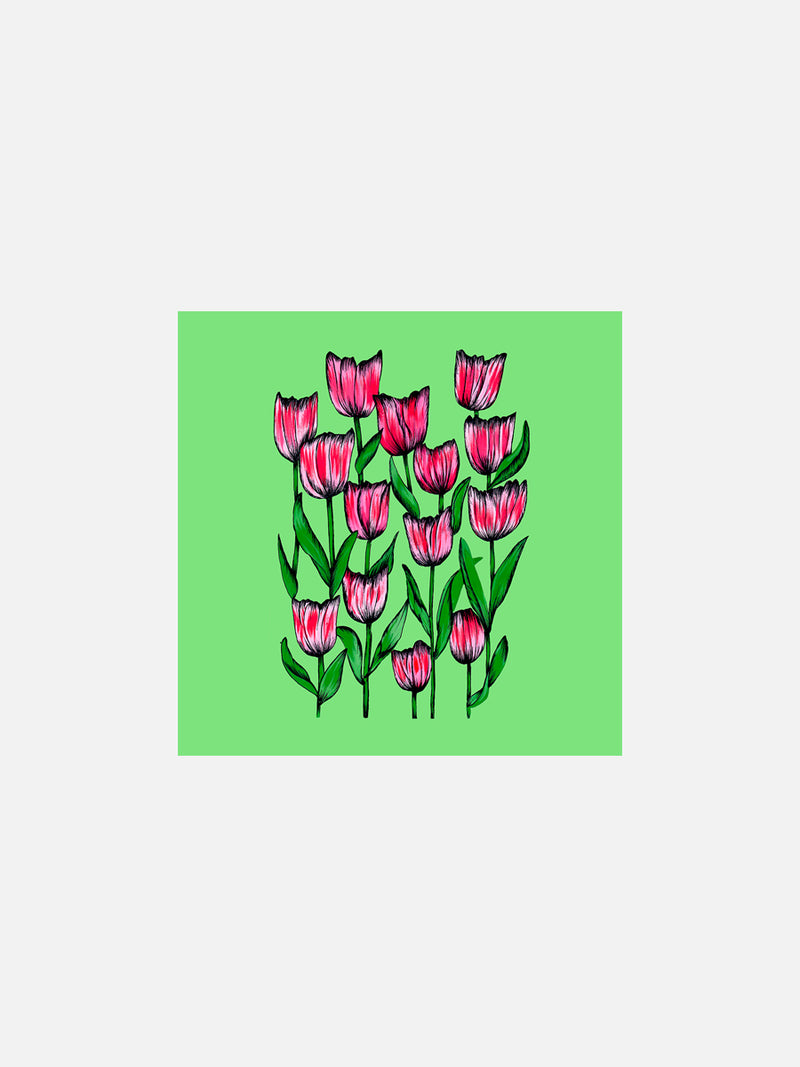 Spring Earth Tulips Card