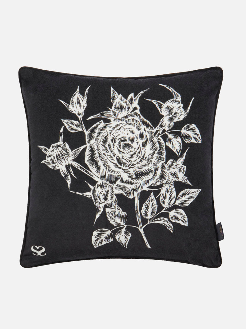 Black Rose Cushion